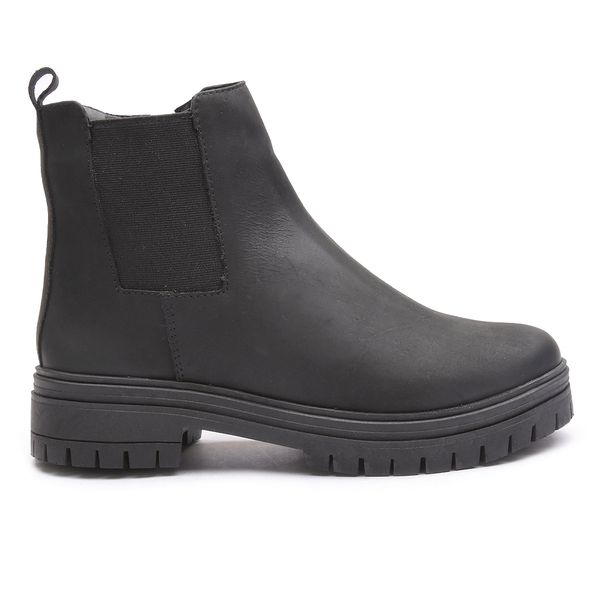 Coturno Carpi Feminino Em Couro Preto