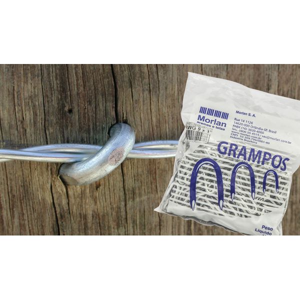 Grampo polido aroeira 09 X 01 Morlan