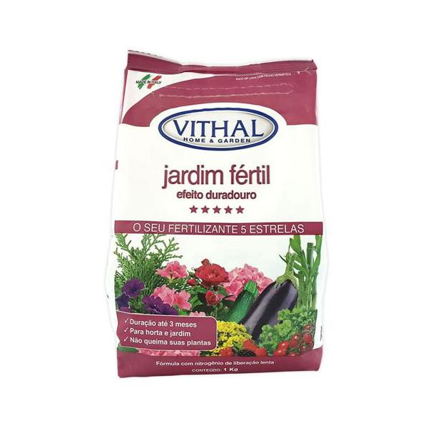 Fertilizante Jardim Fertil Efeito Duradouro 1kg Vithal