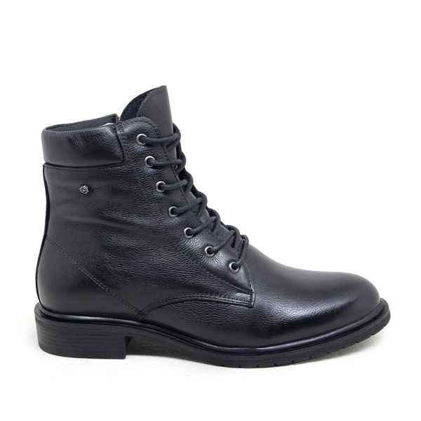 Coturno Belfast Feminino em Couro Preto - Perlatto