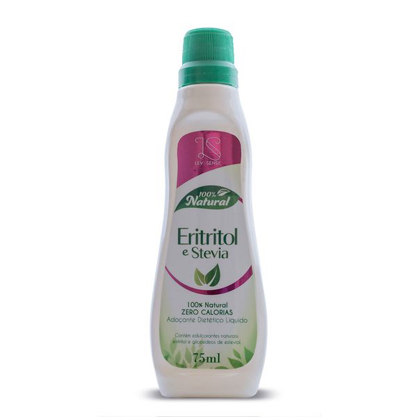 Adoçante líquido 100% Natural Eritritol e Stevia 75ml