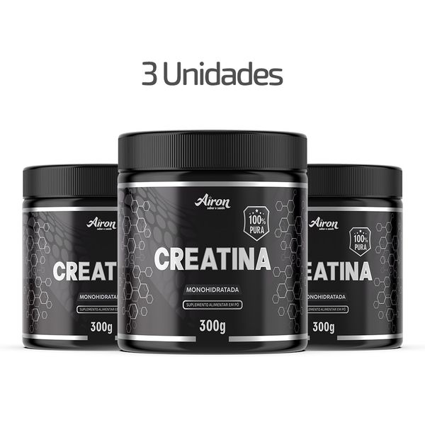 Combo 3 x Creatinas Monohidratada AIRON Pote 300g