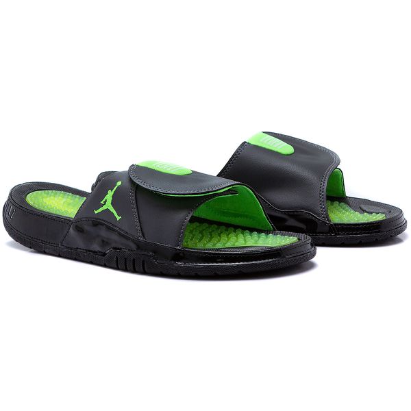 Chinelo Slide Jordan Hydro 11 Retrô Grafite e Verde
