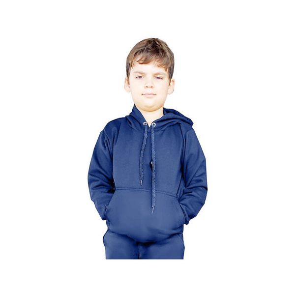 Blusa De Moletom Infantil Masculino Feminino Premium Azul-escuro