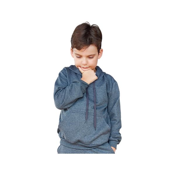 Blusa De Moletom Infantil Masculino Feminino Premium Grafite