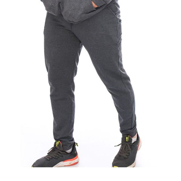 Calça Moletom Jogger Skinny C/ Elástico Grafite