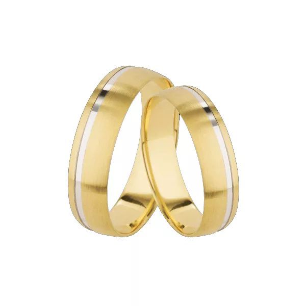 Aliança Para Bodas Em Ouro 18k - AE-FF-57 - Alianças Exclusivas