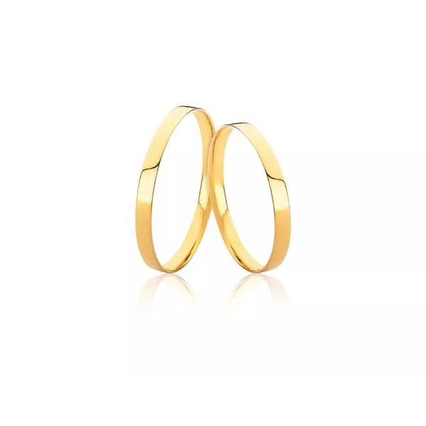 Alianças Baratas De Ouro 18k - AE-MM-132 - Alianças Exclusivas