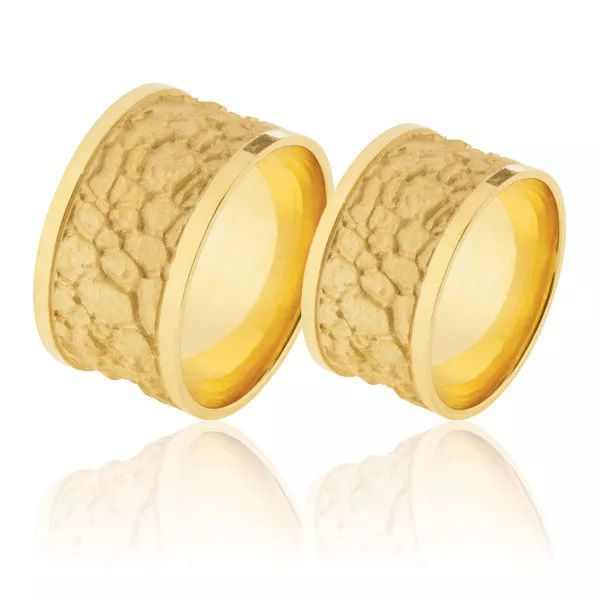 Aliança em Ouro 10K Exclusiva - AE-JN-352 - Alianças Exclusivas