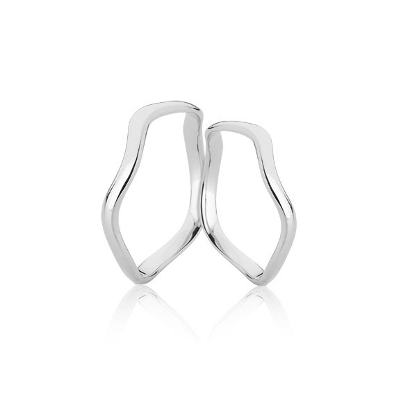 Aliança Trabalhada de Ouro Branco 10k - A-Mj-07-B - Alianças Exclusivas