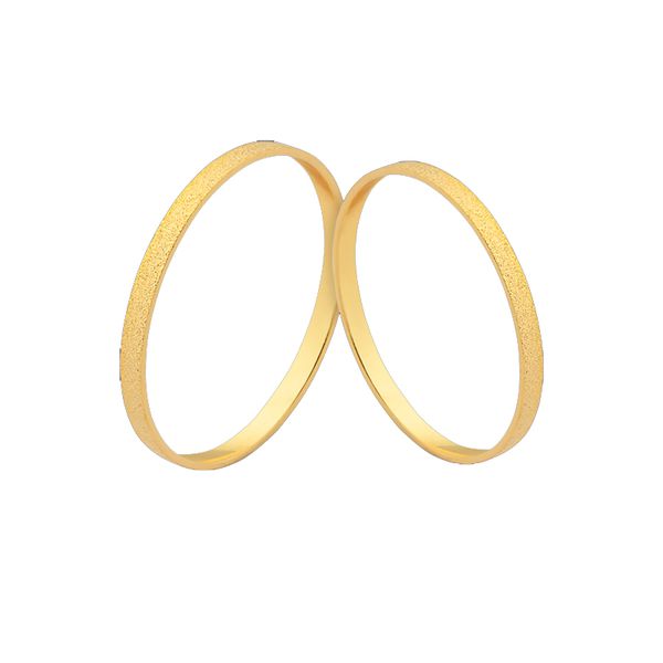 Alianças De Casamento Diamantadas Ouro - A-J-445 - Alianças Exclusivas