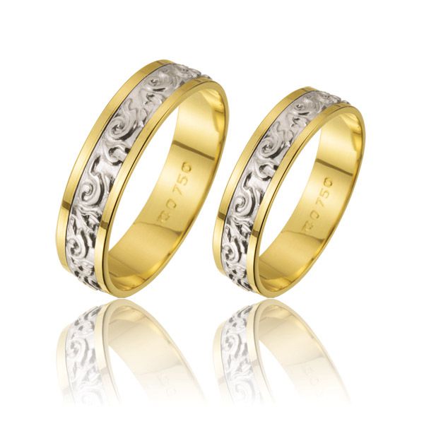 Alianças Ouro 18k Para Bodas De Prata