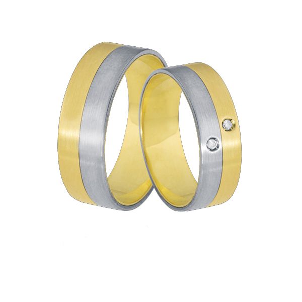 Aliança Bodas de Prata em Ouro 10K - AE-CB-80-10K - Alianças Exclusivas
