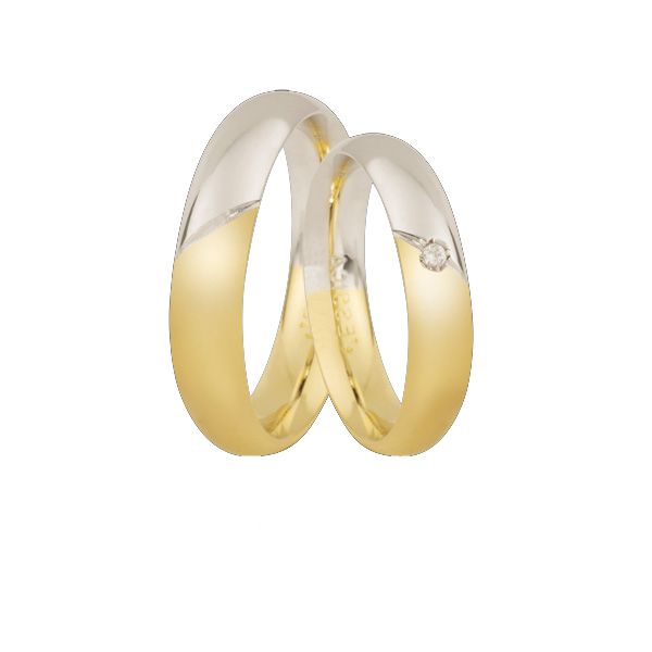 Aliança para Bodas em Ouro 10K - AE-MMB-50-10K - Alianças Exclusivas