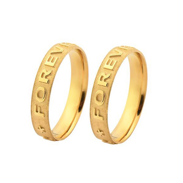 Aliança de Ouro 10k Forever - A-L-JN-466 - Alianças Exclusivas