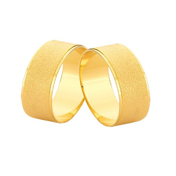 Alianças De Ouro 18k Diamantadas - L-JE-614 - Alianças Exclusivas