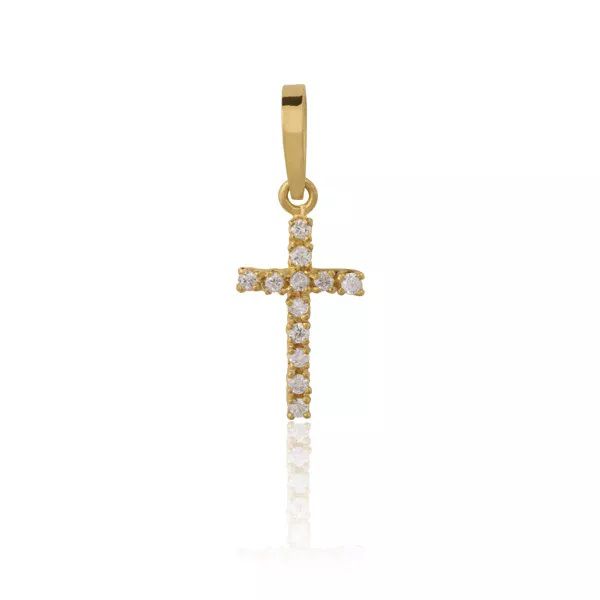 Pingente Crucifixo em Ouro 18k - AE-P-159 - Alianças Exclusivas
