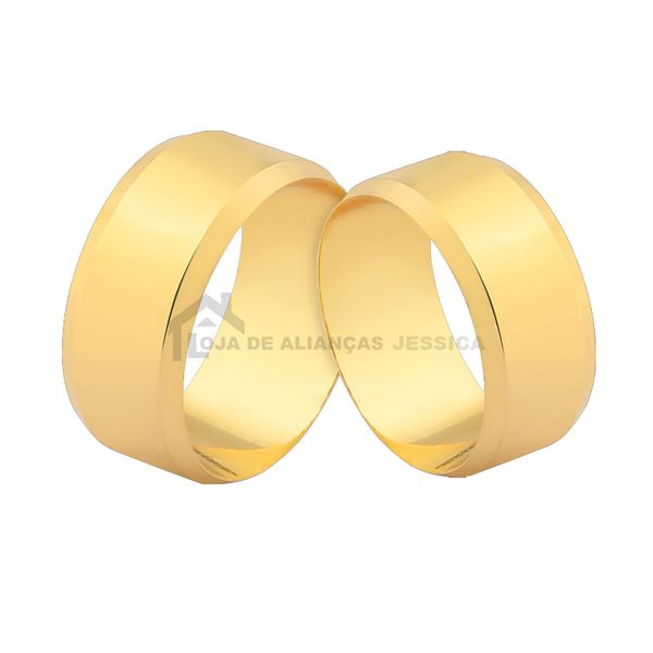 Alianças De Casamento De Ouro - L-J-585 - Alianças Exclusivas