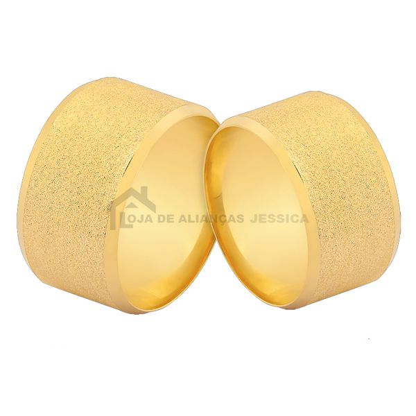 Alianças De Ouro 18k Diamantadas - L-J-569 - Alianças Exclusivas