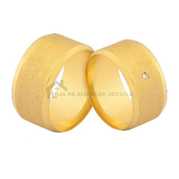 Alianças De Ouro 18k Resistentes - L-J-567 - Alianças Exclusivas