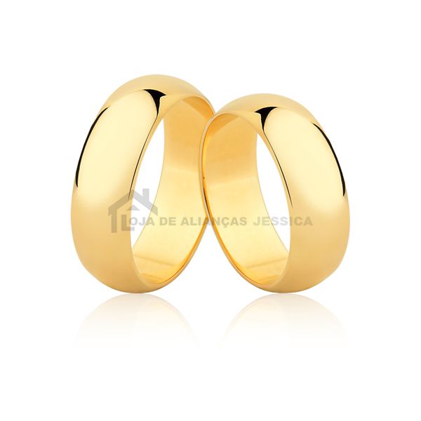 Alianças Pesadas De Ouro 18k - L-CM-65 - Alianças Exclusivas