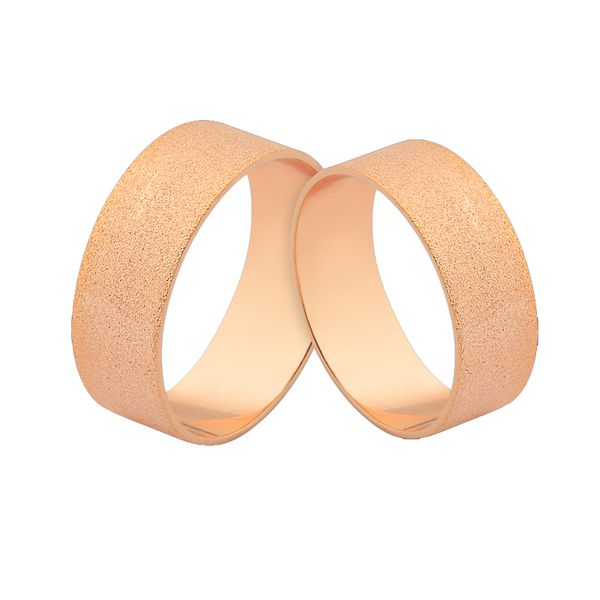 Alianças em Ouro 18k - Modelo Bali Rose Gold – Adamas Alianças