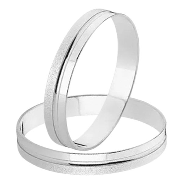 Kit Alianças Diamantadas e Solitário De Prata