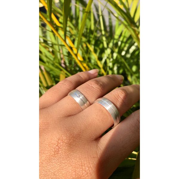 Kit Par De Alianças e Solitário De Prata