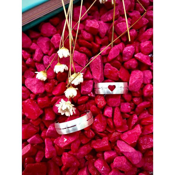 Kit Par De Alianças e Solitário De Prata