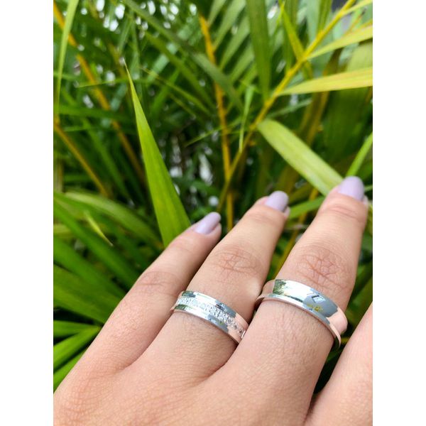 Kit Par De Alianças e Solitário De Prata