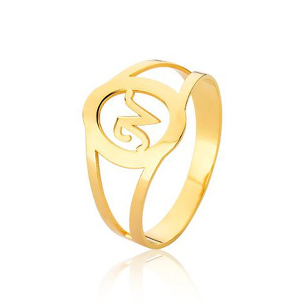 Anel Feminino Personalizado Em Ouro