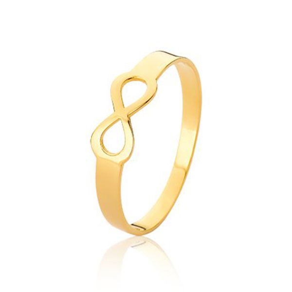 Anel Feminino Infinito Em Ouro