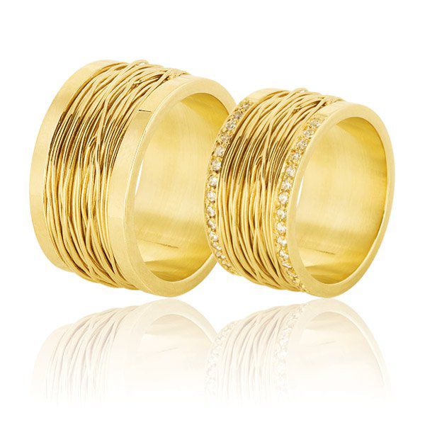Alianças Aramada De Ouro