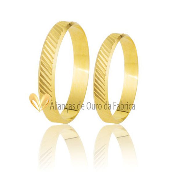 Aliança Em Promoção Em Ouro
