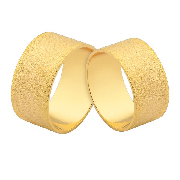 Alianças De Ouro Retas Diamantadas