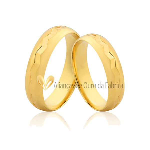 Alianças Em Ouro Diamantadas