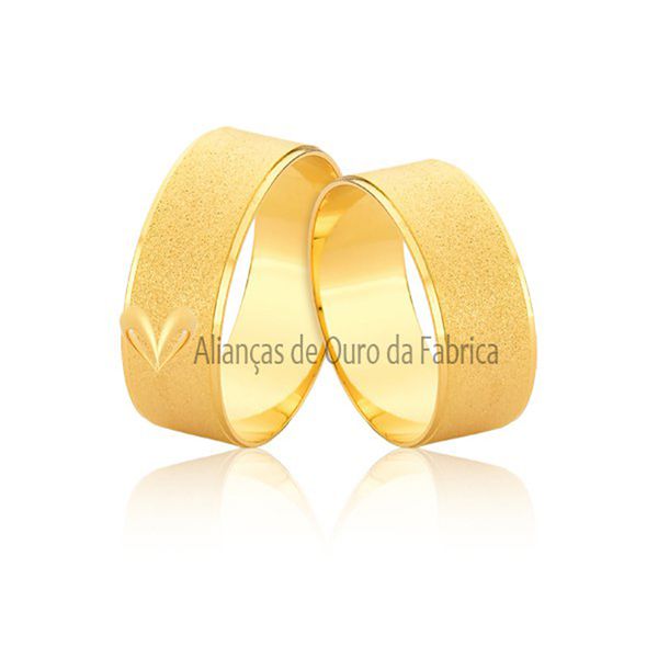 Aliança Em Ouro Diamantada