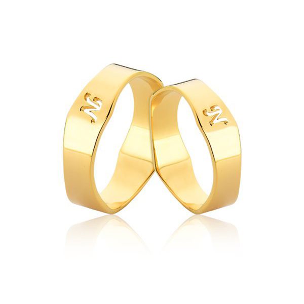Alianças Personalizadas Em Ouro