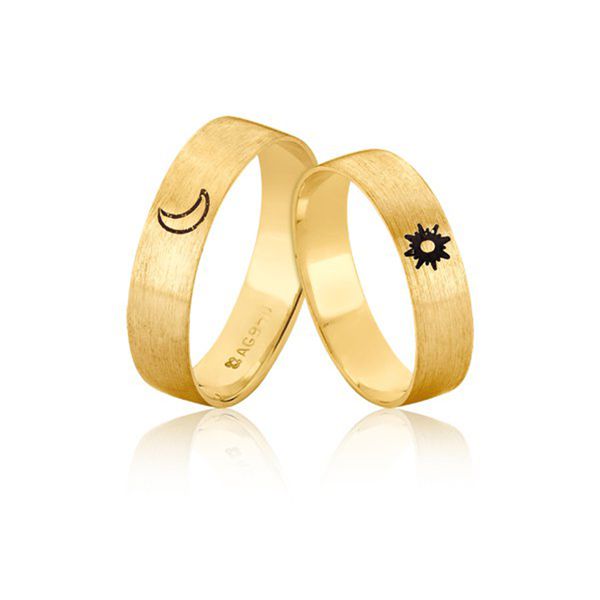 Alianças Personalizadas Em Ouro