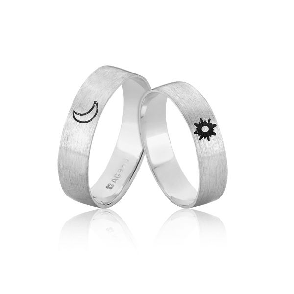 Alianças De Prata Personalizada