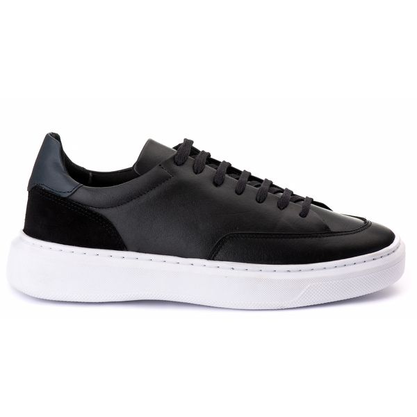 Tênis Masculino Couro Preto
