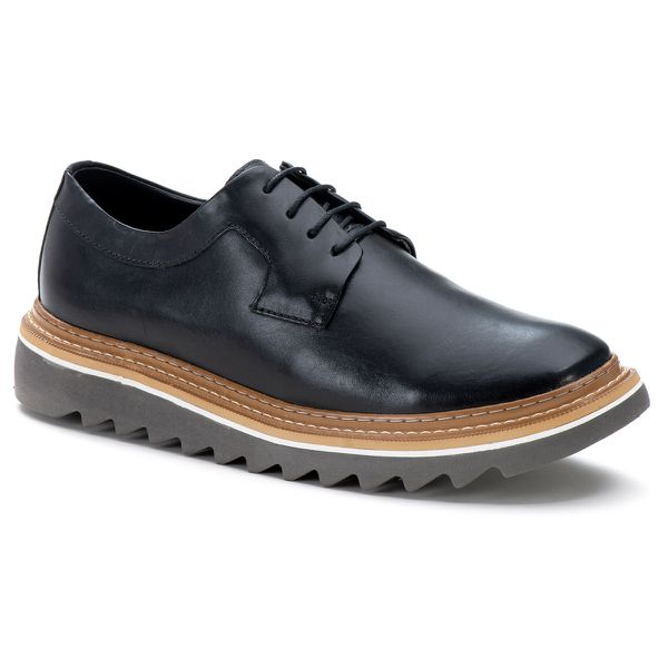 Sapato Derby Tratorado Dubay Preto