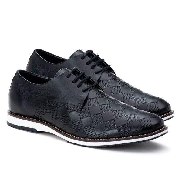 Sapato Masculino Brogue Premium Estampa Dama Couro