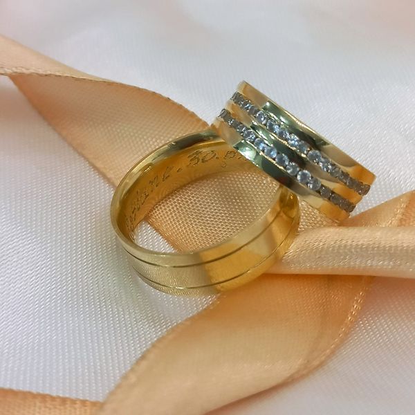 Aliança em Ouro - Modelo Helena