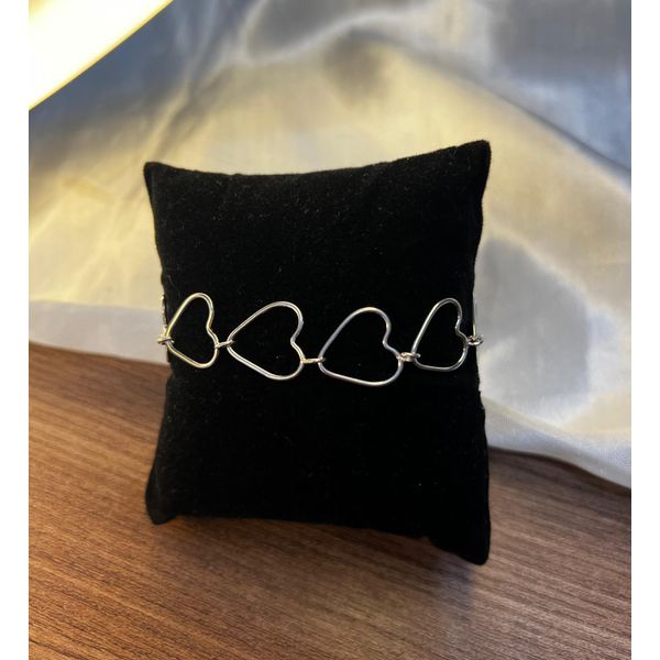 Pulseira Prata Corçao 