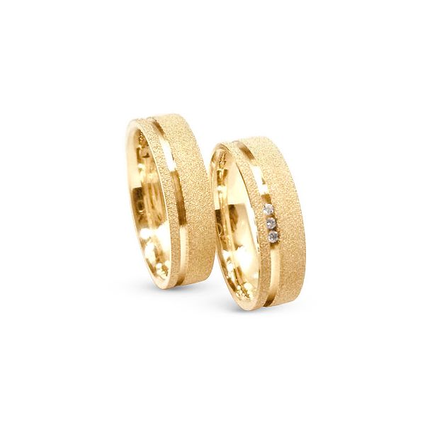 Aliança em Ouro - Modelo Sil