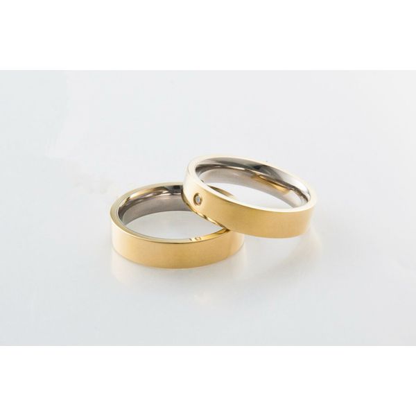 Aliança Ouro 18 750 e Prata 950 - Modelo Noa