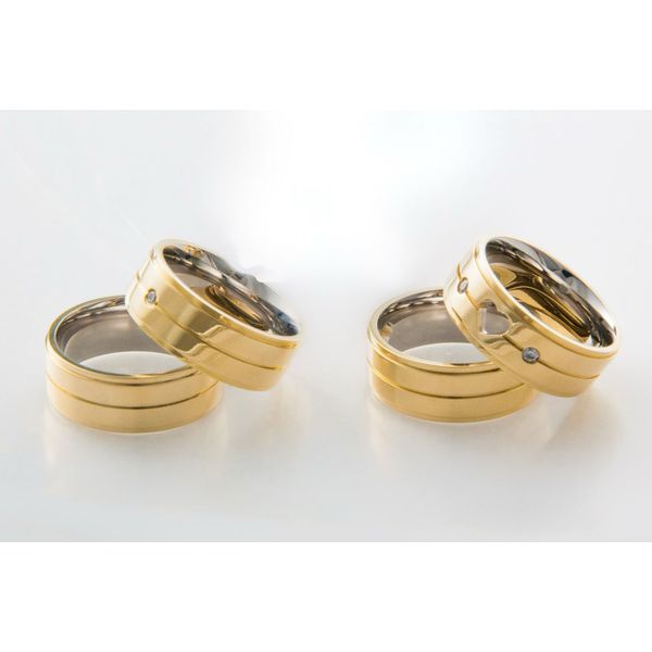 Aliança Ouro 18 750 e Prata 950 - Modelo Ivana