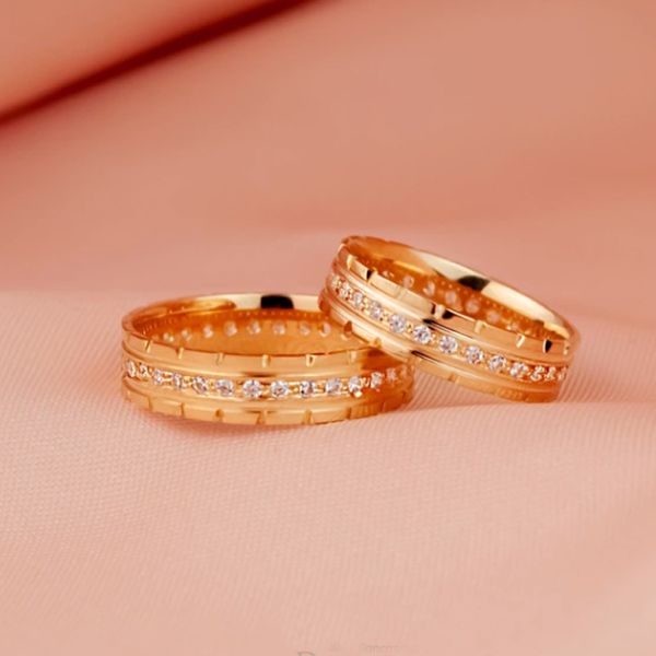 ALIANÇAS OURO 18K - MODELO REALEZA 