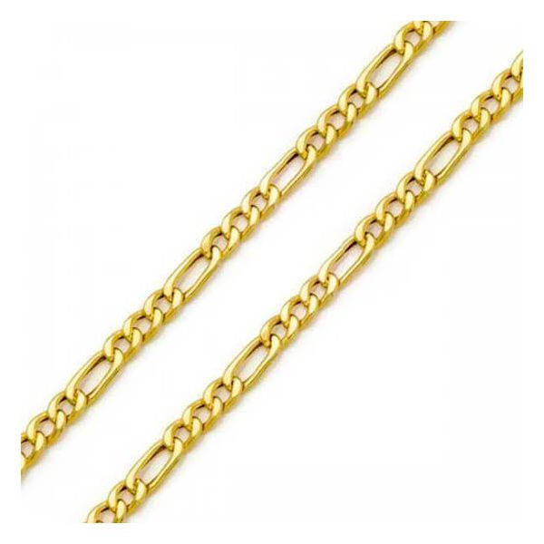 Colar ouro 18k 3 em 1 6mm 60cm 15g 